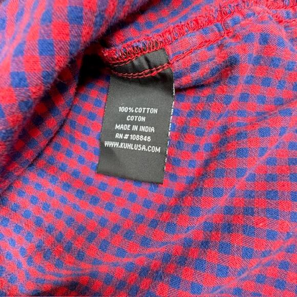 Kuhl Plaid Double Layer Button Up Long Sleeve Shirt Sz Medium - Picture 10 of 12